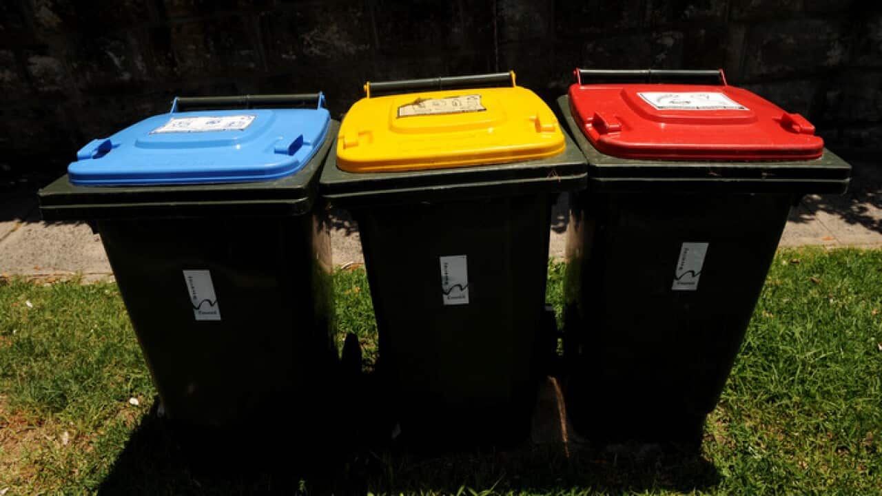 Many Australians remain confused about what products can and cannot be recycled. (AAP Image/Tracey Nearmy)