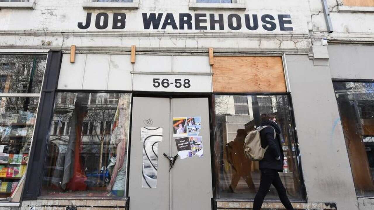A closed shop in Melbourne (file image)