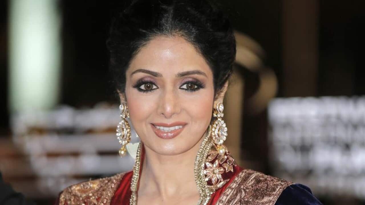 Indian actress Sridevi was the first female superstar in India's male-dominated film industry.