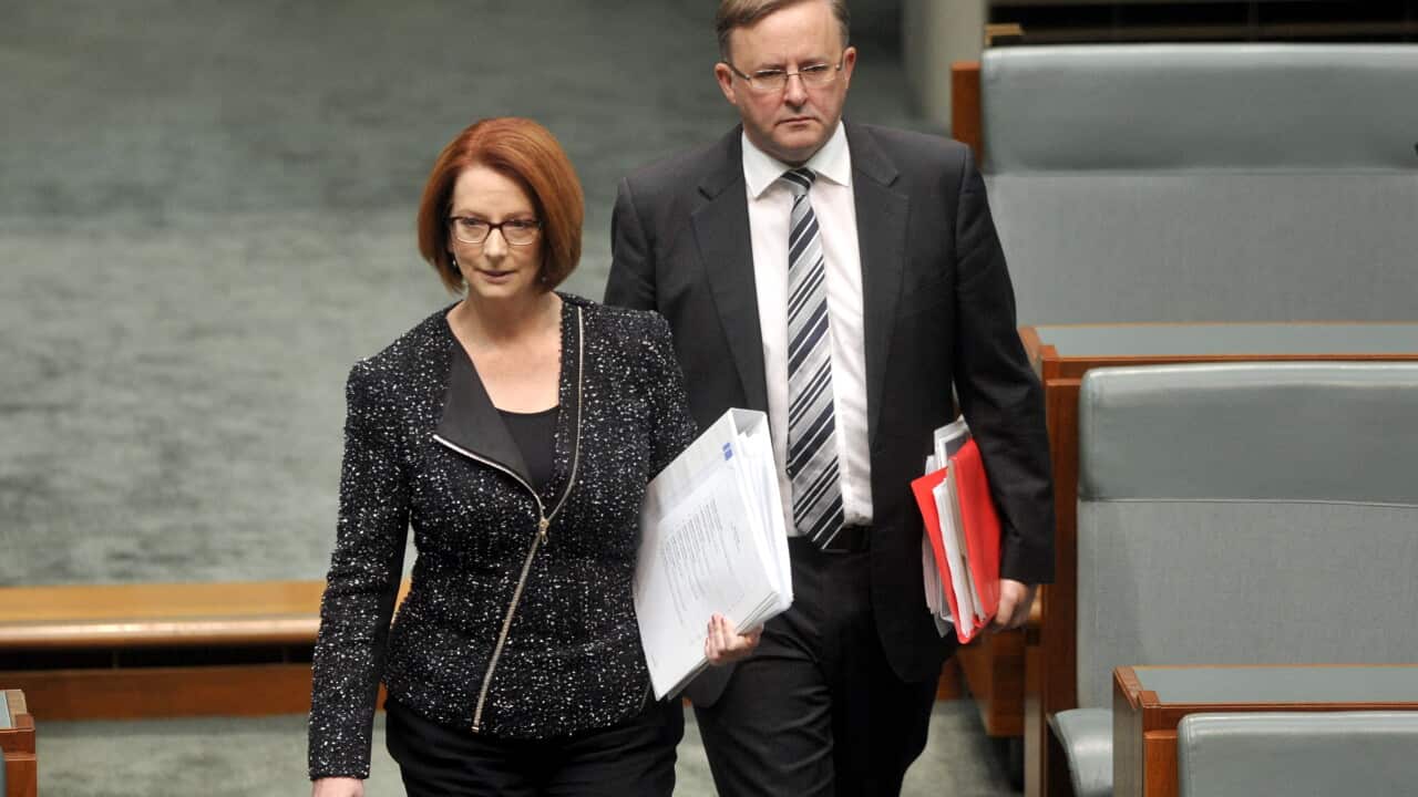 Gillard and Albanese