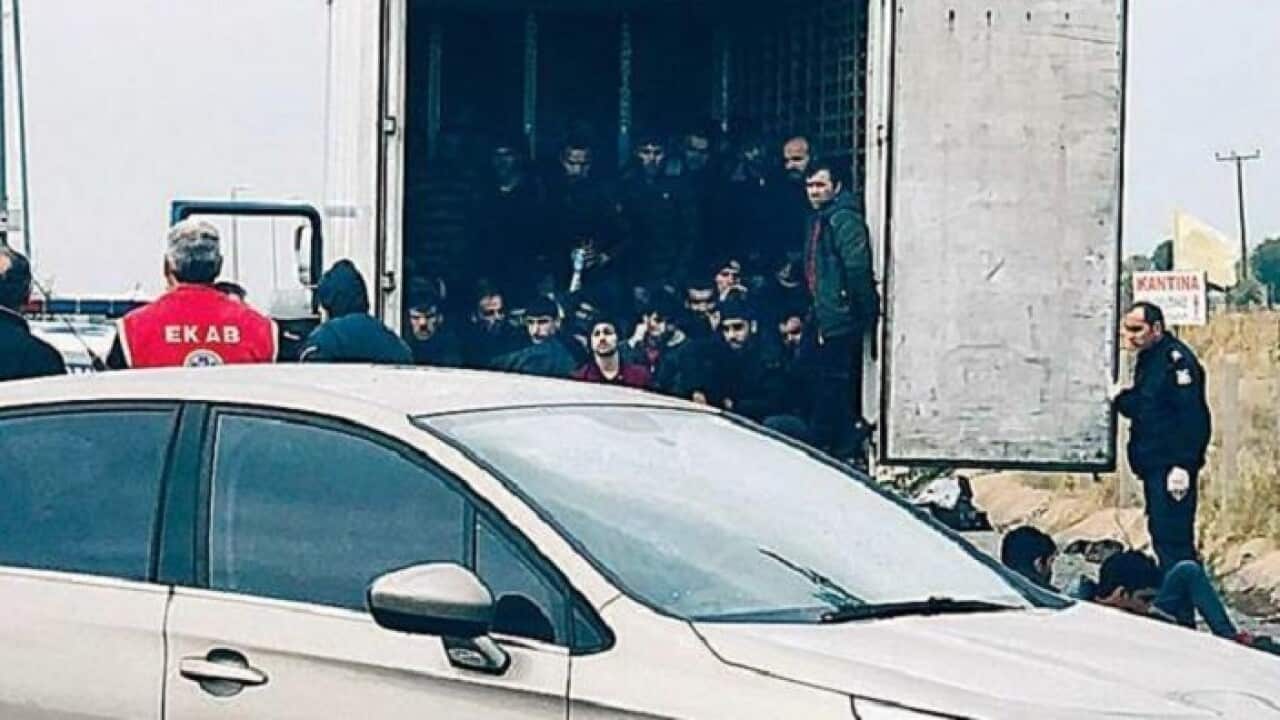 Police find 41 migrants alive in refrigerated lorry in Xanthi, Greece