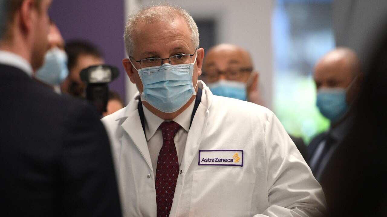 Prime Minister Scott Morrison visits AstraZeneca in Sydney, Wednesday, 19 August, 2020.