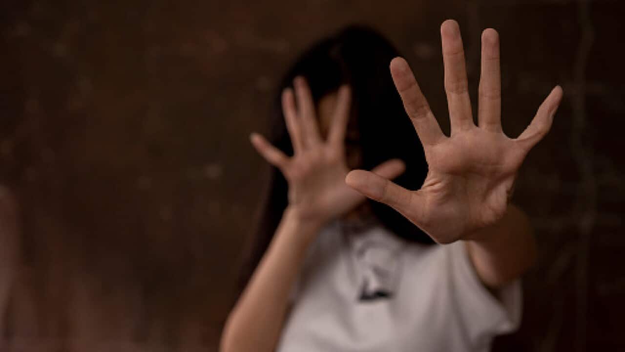 Children violence and abused concept