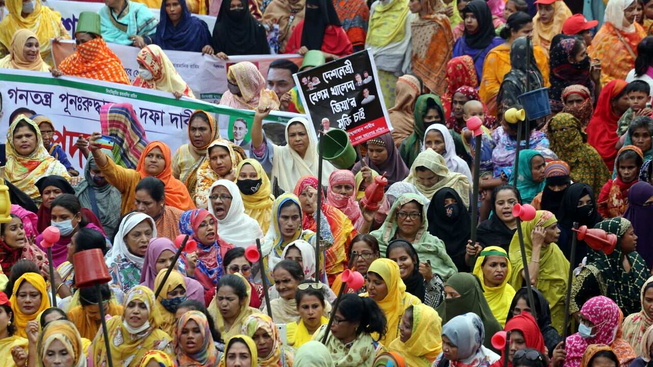 BNP Party Holds Protest - Dhaka