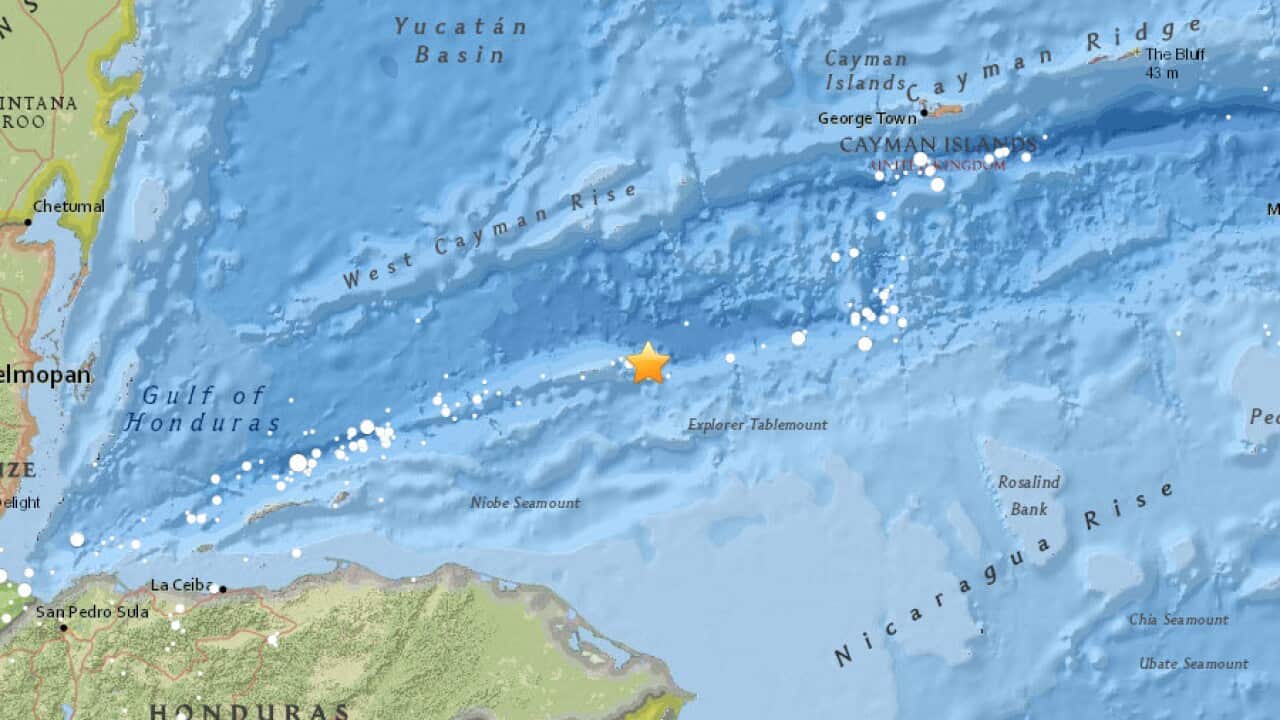 The magnitude 7.6 quake struck north of Honduras. 