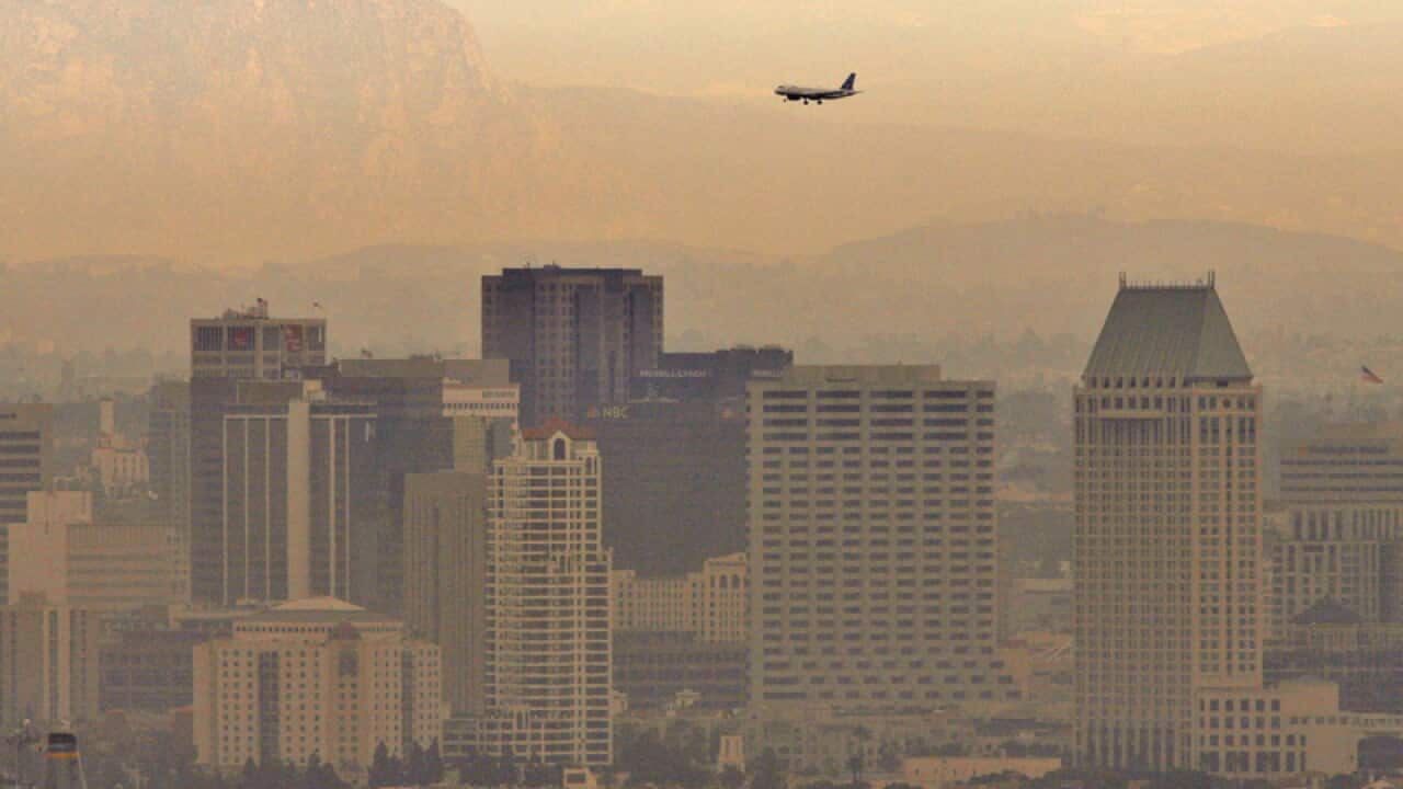 A file photo of pollution in San Diego