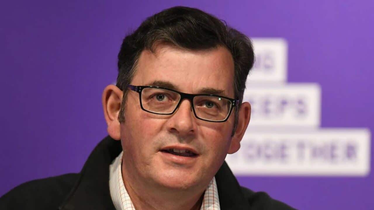Victorian Premier Daniel Andrews addresses the media during a press conference in Melbourne, Monday, October 26, 2020.