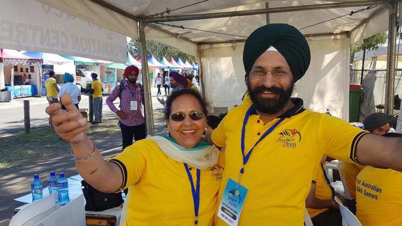 Ranjit Singh and Kulwant Kaur volunteered in Sikh Games