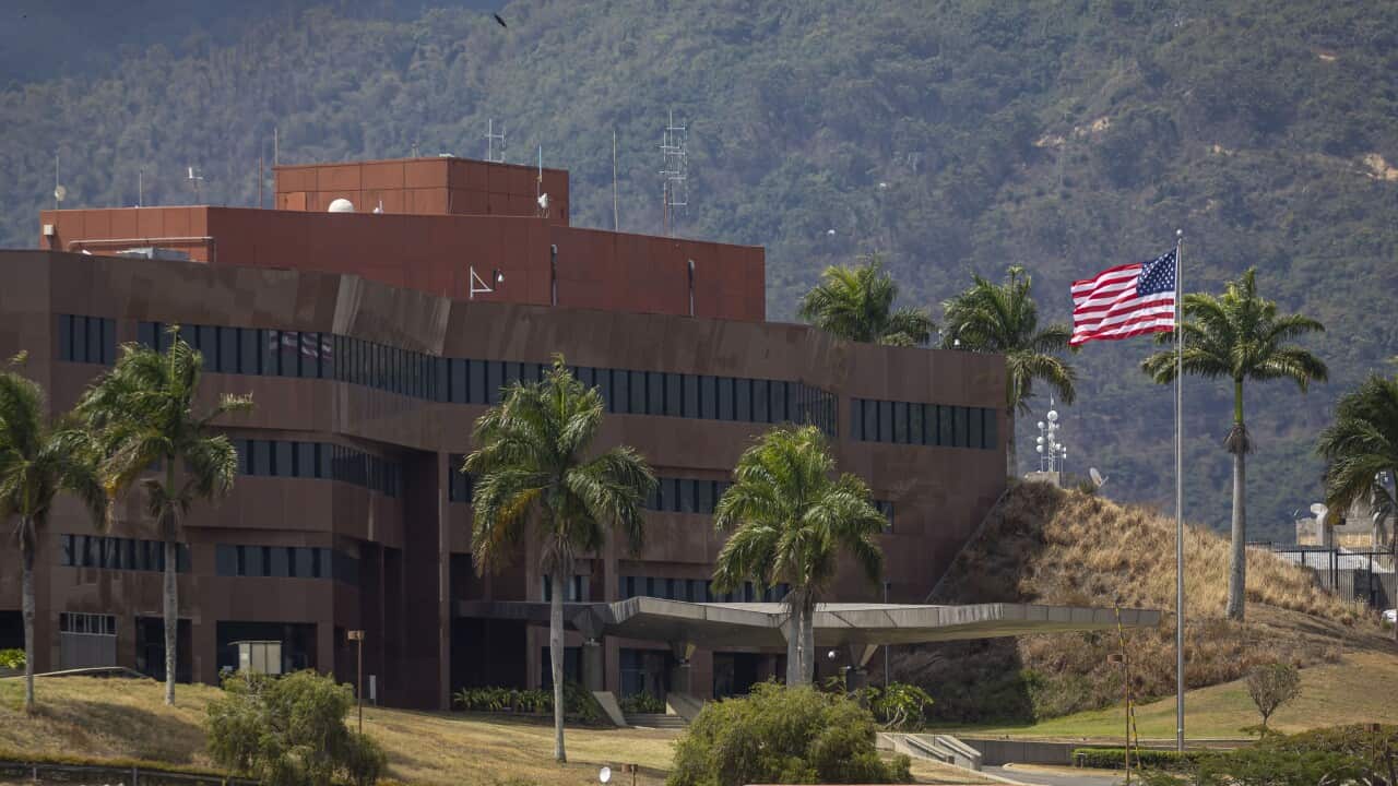 US Embassy in Venezuela raises its country's flag for the first time in seven years