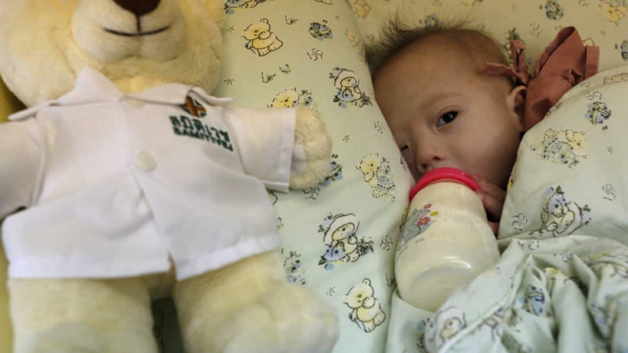 A seven-month-old Down's Syndrome baby named Gammy