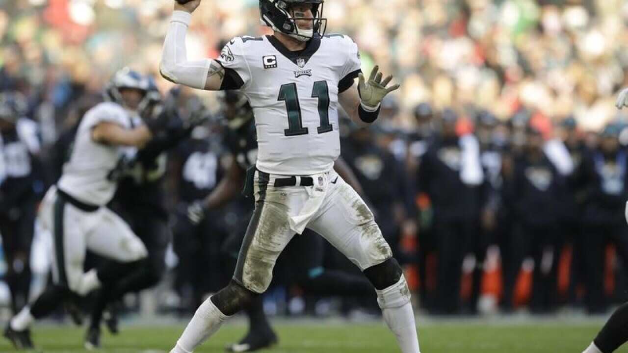 Philadelphia Eagles quarterback Carson Wentz.