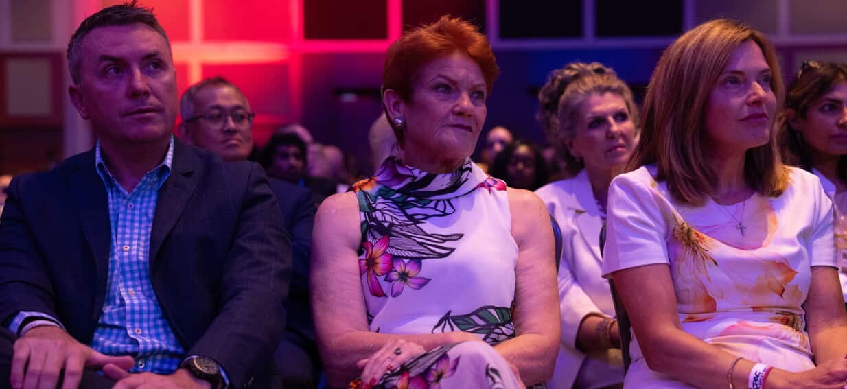 Hanson's 'White' War Cry Ignites UK Conference, Echoes in Australia