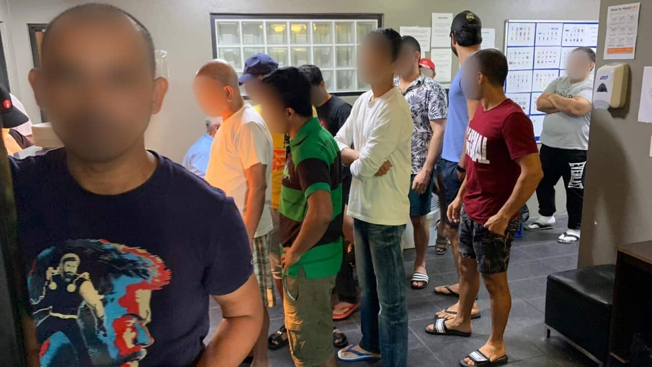 Asylum seekers at the Kangaroo Point Hotel