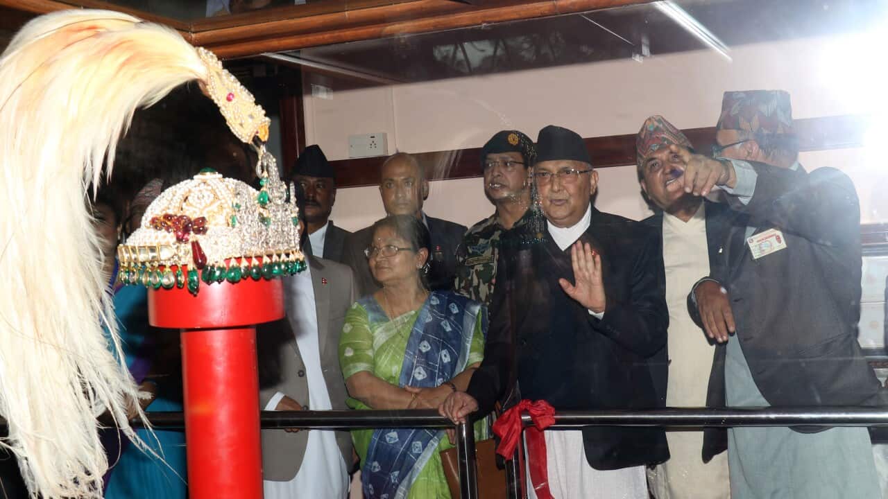 Crown worn by Nepal's last Shah dynasty King has been put on display in Kathmandu's Narayanhiti Palace Museum.