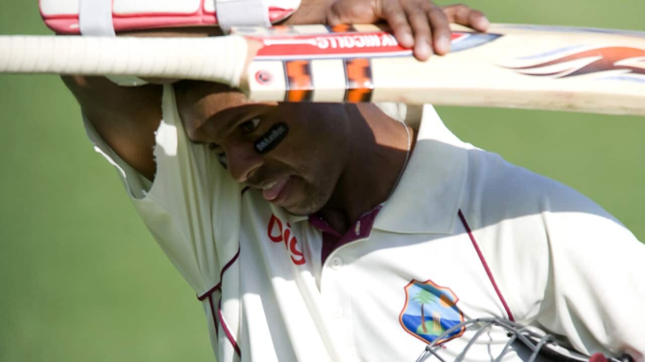 West Indian batsman Shivnarine Chanderpaul