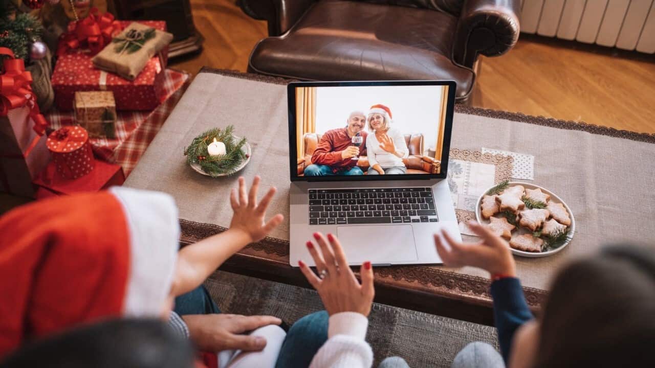 Xmas zoom call (Getty Images ArtistGNDphotography)