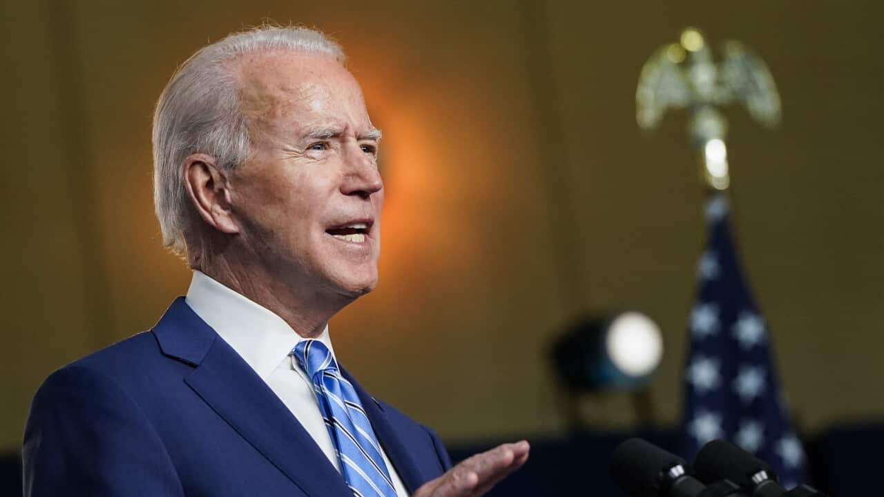 Democratic Presidential Nominee Joe Biden Speaks To The Press Day After Election Day, As Results Still Await