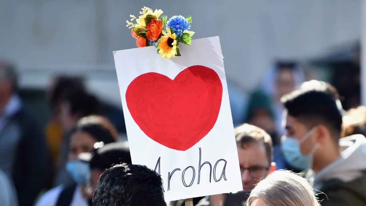 Victims and their support people are greeted by well-wishers outside Christchurch High Court