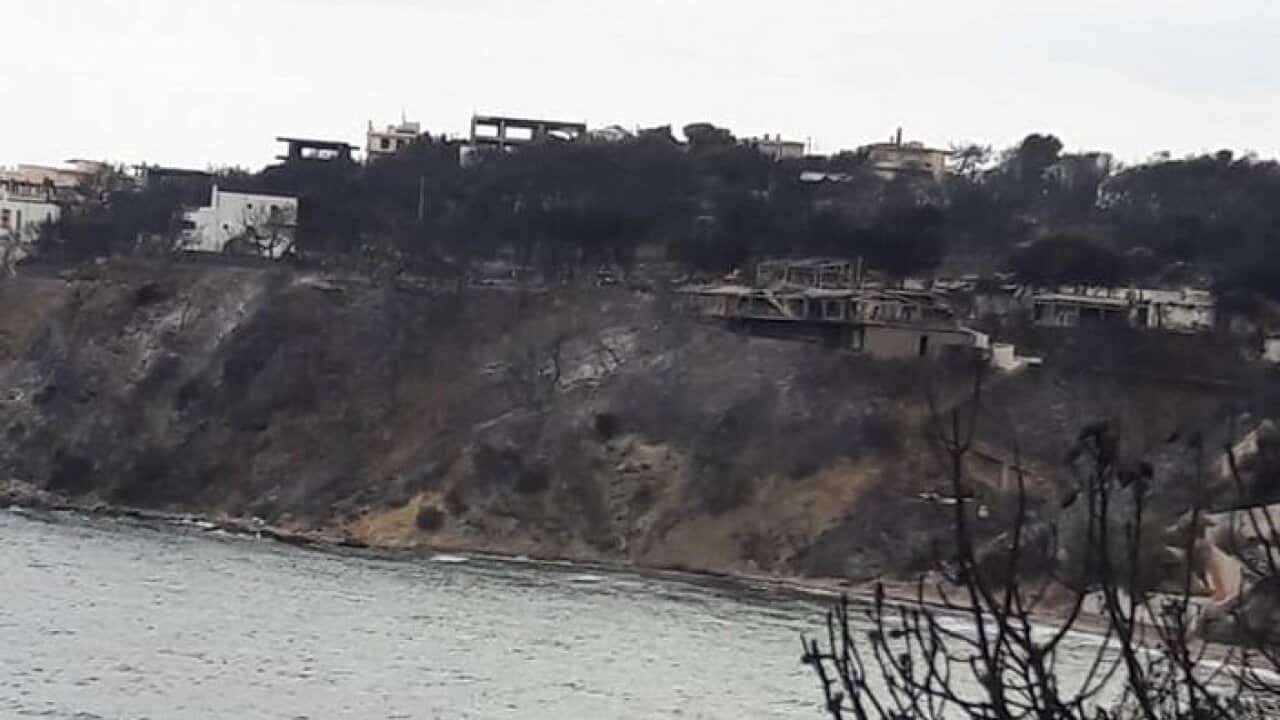 Town of Rafina after the fire