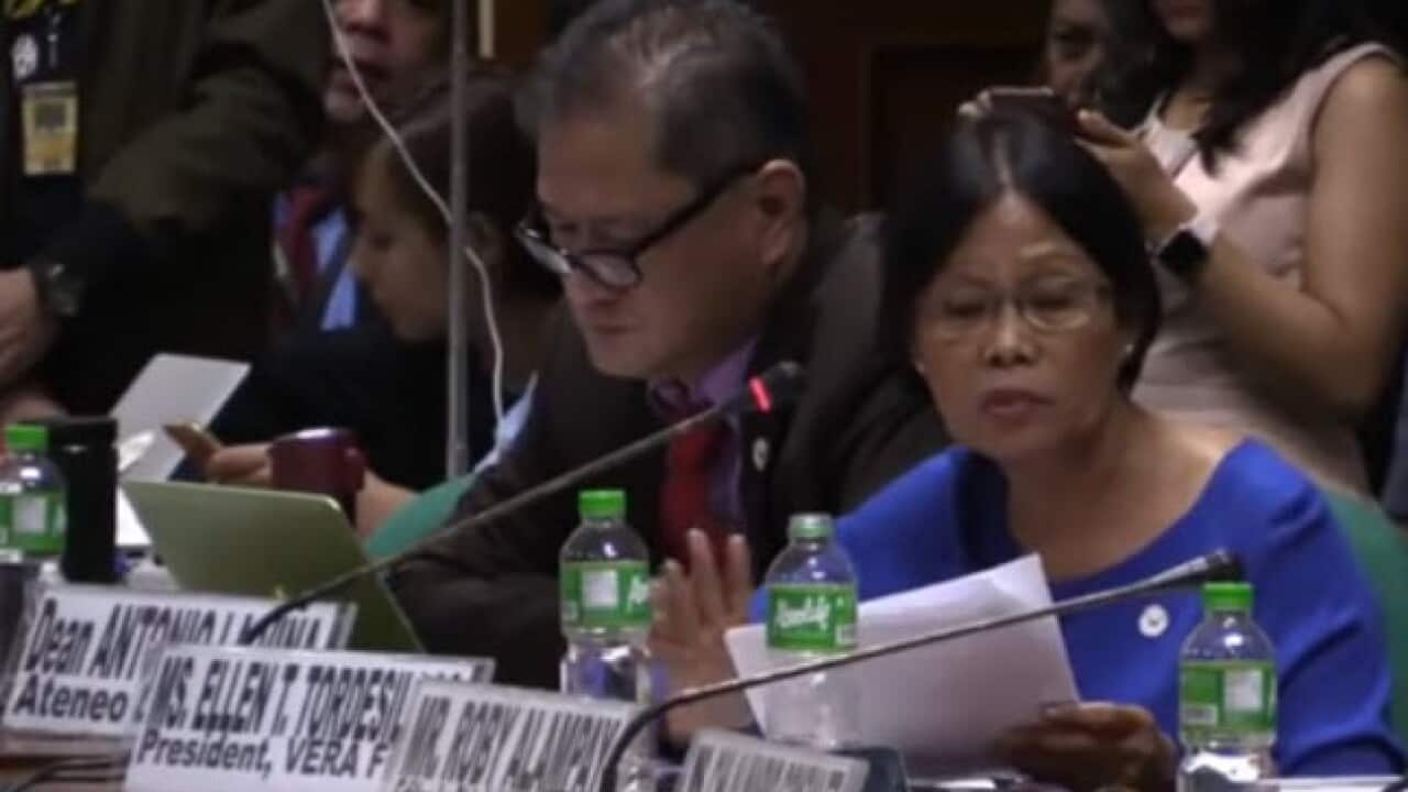 Ellen Tordesillas in recent Senate hearing about fake news