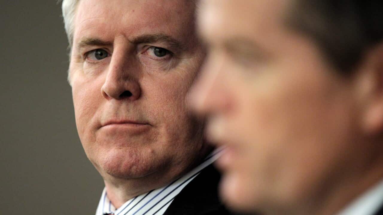 Bill Shorten and Shadow Minister for Employment Brendan O'Connor