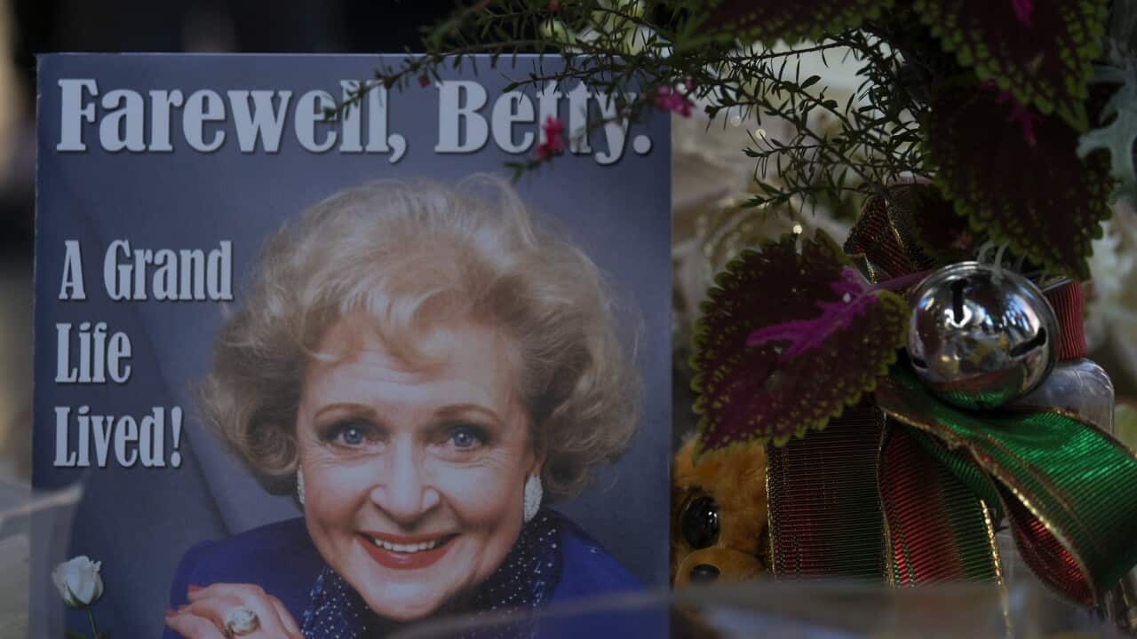 Gifts left for the late actress Betty White