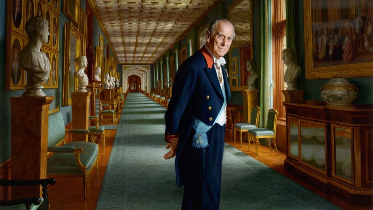 A painting by Australian born artist Ralph Heimans of the Duke of Edinburgh in the year of his retirement from public engagements, 2017