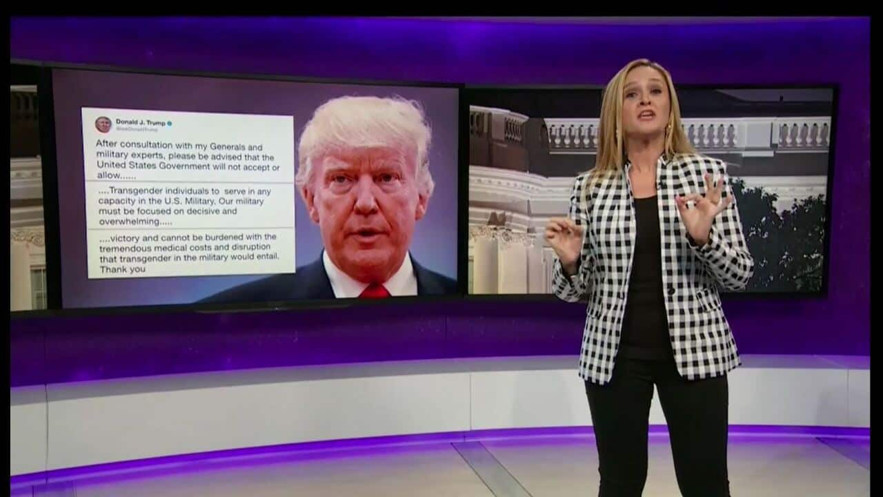 samantha bee transgender ban full frontal trump