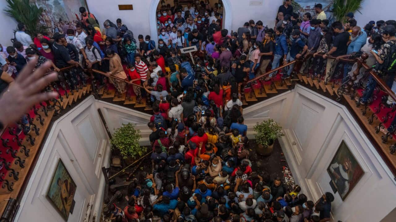 Protest in Sri Lanka