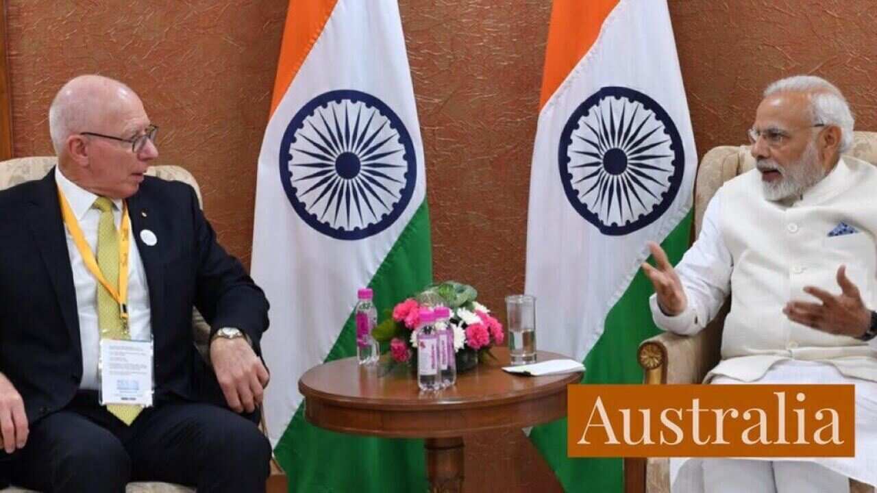 Governor General Designate David Hurley with Indian Prime Minister Narendra Modi