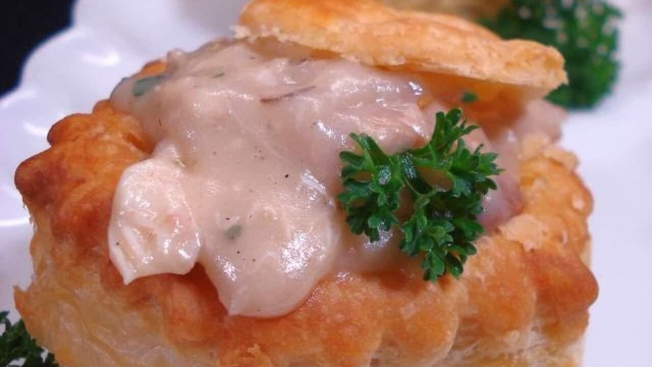 Pasteitje met kipragout