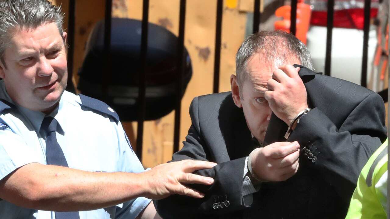 Boris Kunsevitsky leaves the Victorian Supreme Court in Melbourne, Wednesday, January 29, 2020. The Melbourne pedophile has been jailed for 35 years for abusing nearly 50 boys in four countries. (AAP Image/David Crosling) NO ARCHIVING