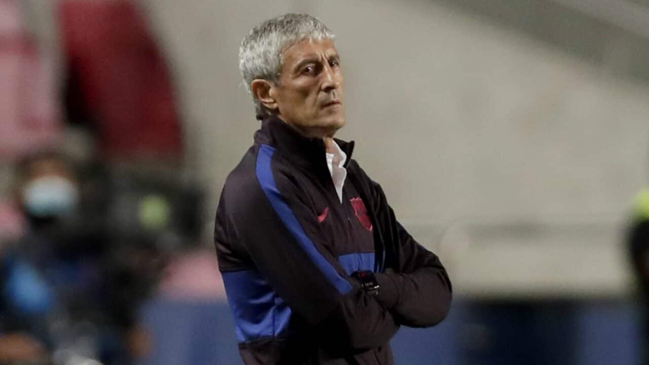Former Barcelona manager Quique Setien