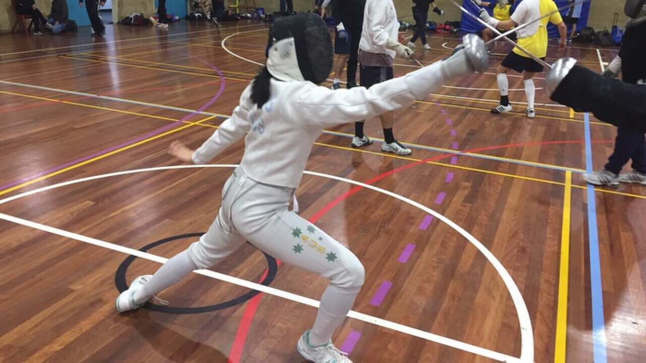 Katherine Wang in action