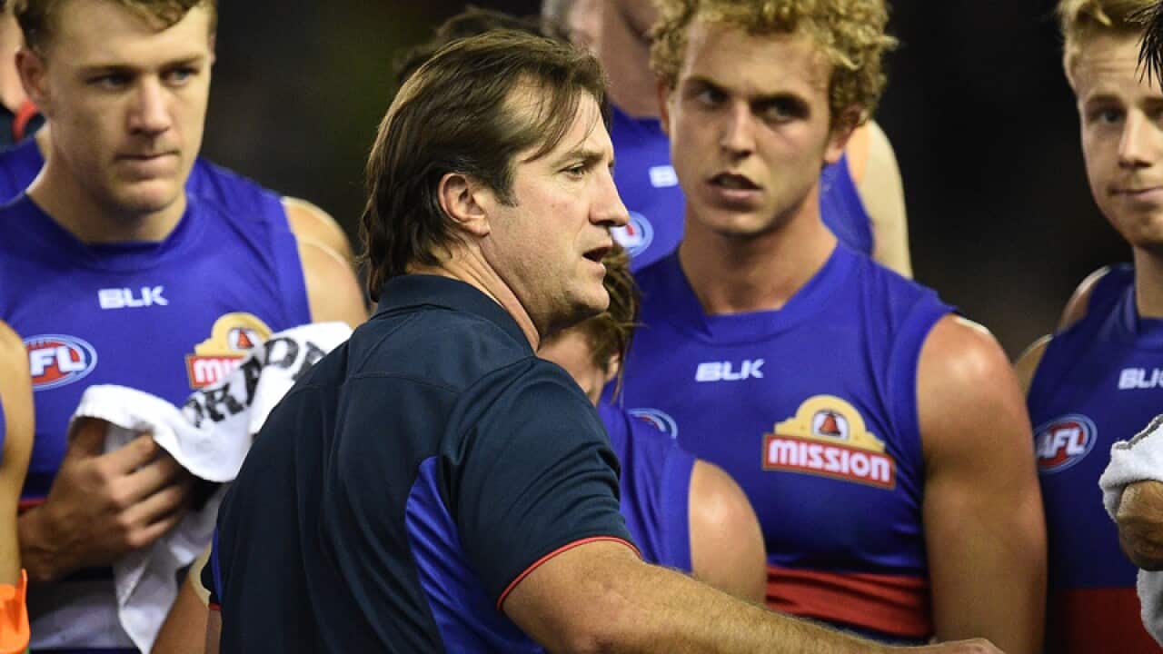 Coach of the Bulldogs Luke Beveridge