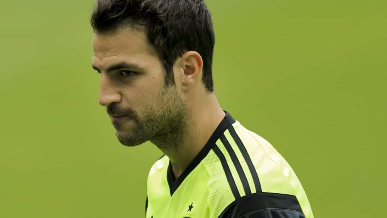 Spanish midfielder Cesc Fabregas
