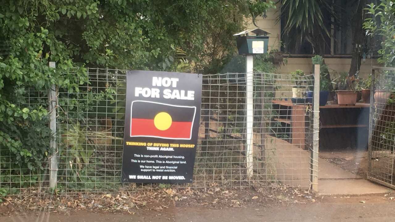 Not For Sale corflute sign on fence outside one of the properties