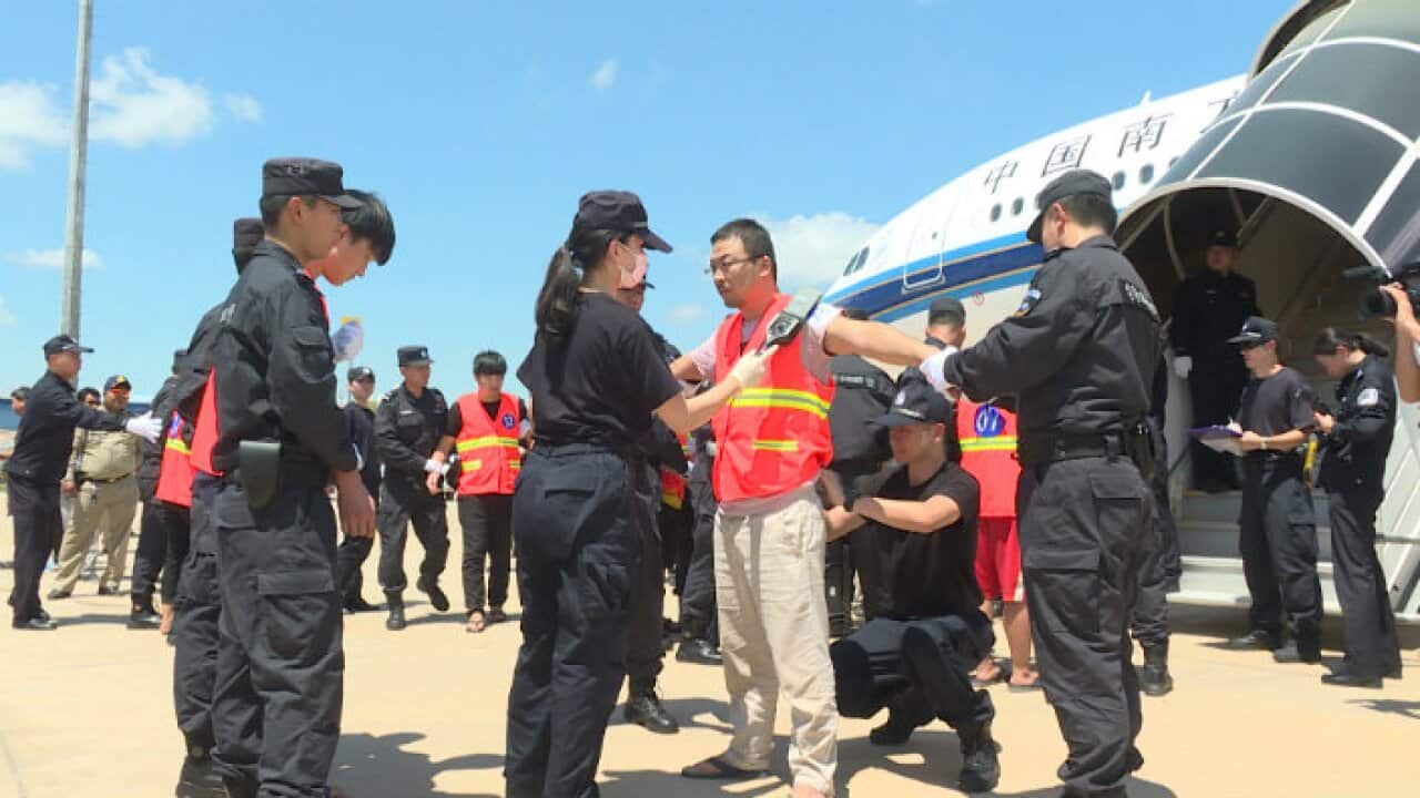 Cambodian police has decided to send back 74 Chinese nationals from Phnom Penh to their homeland