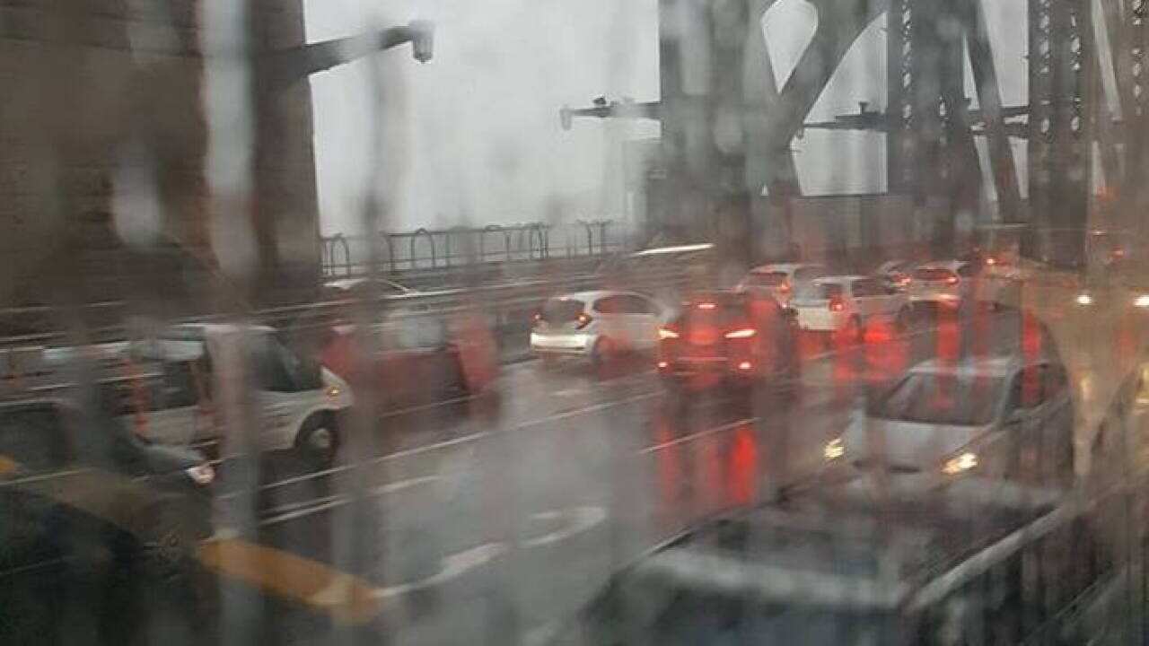 Sydney Harbour Bridge this morning