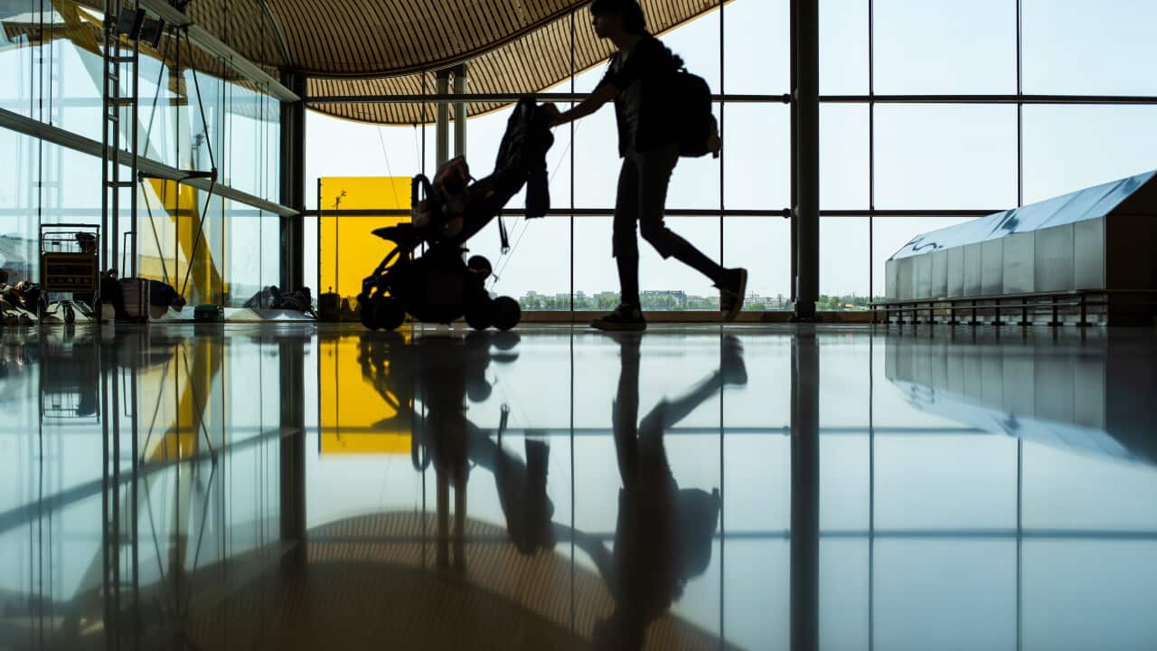 MADRID. PASSENGERS AT BARAJAS AIRPORT AMID SCHENGEN BORDER CONTROLS