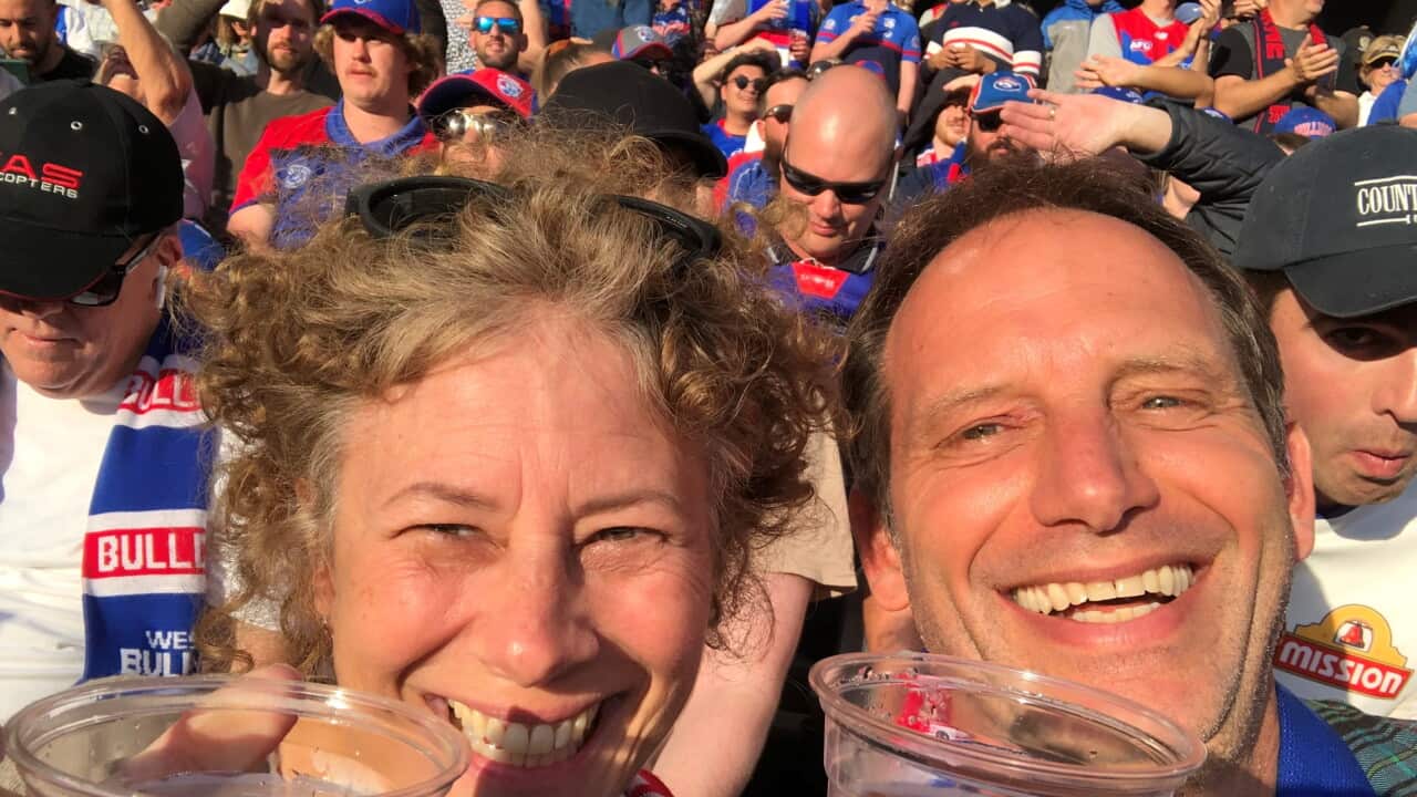 Katie et Nicolas Perpitch - Grande finale de l'AFL 2021
