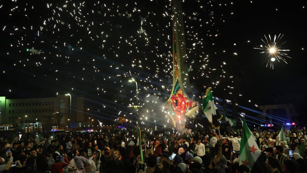 Celebration of the 14th anniversary of Syrian Revolution at Umayyad Square