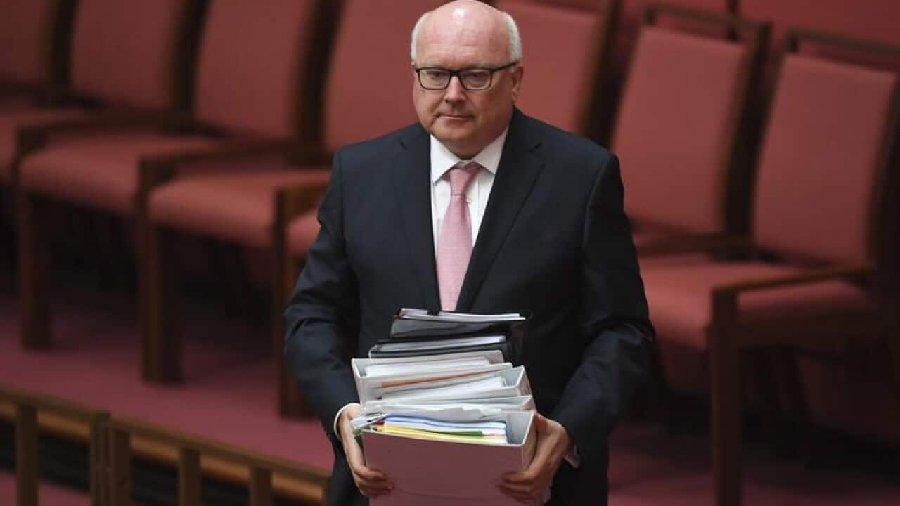 Attorney-General George Brandis in the Senate Question Time.
