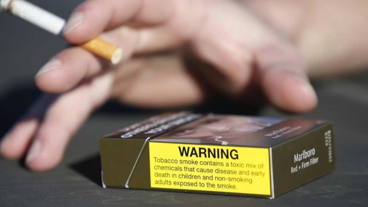 a cigarette packet