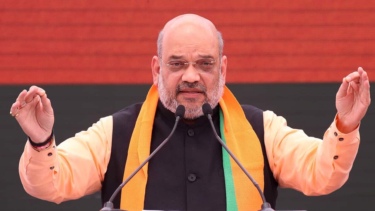 Indian Home Minister Amit Shah in New Delhi, India,