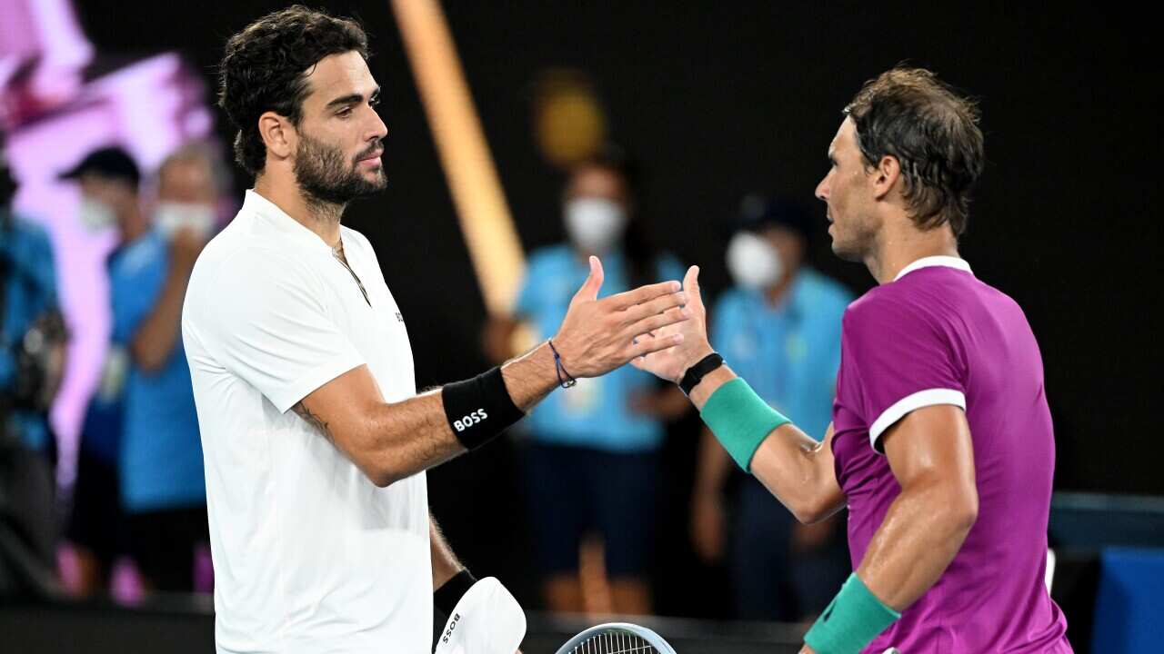 Matteo Berrettini e Rafael Nadal