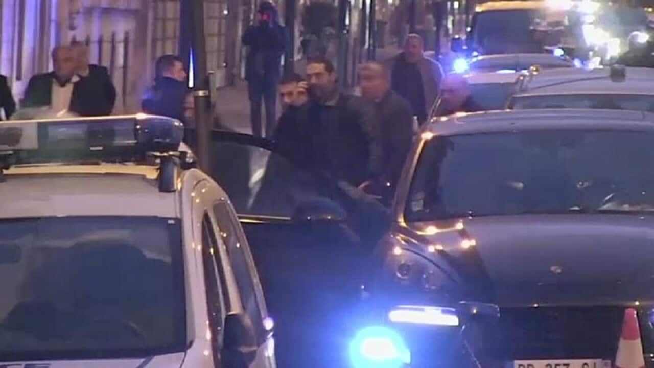 Lebanon's Prime Minister Saad Hariri is seen