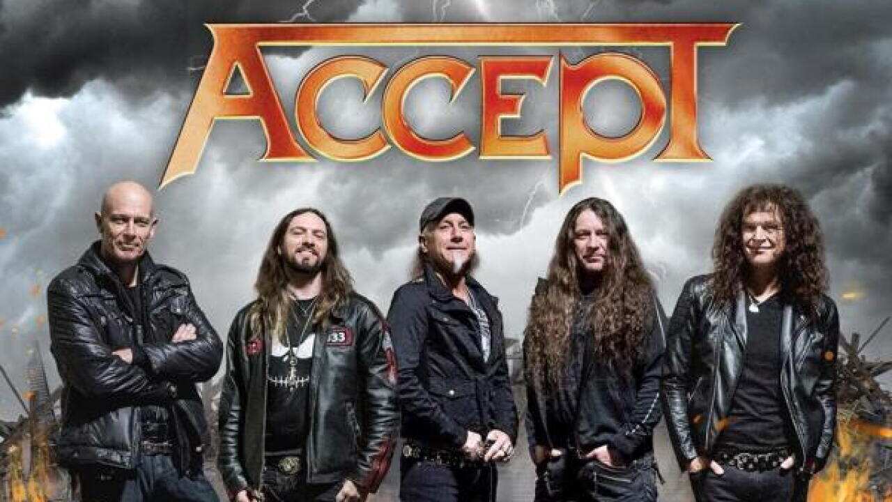 Accept kommen für ein Konzert nach Australien.