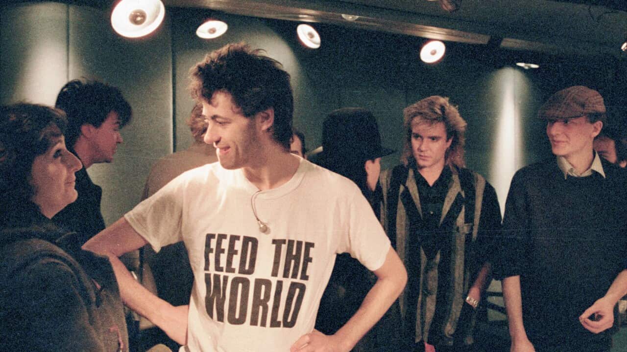 Band Aid Recording Session