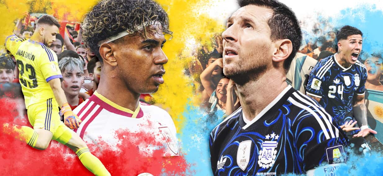 Spain v Argentina World Cup final starting soon